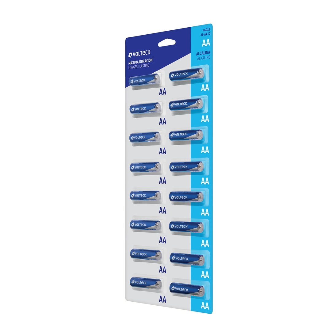 AL-AA-D Despachador con 16 pilas alcalinas AA, VOLTECK
