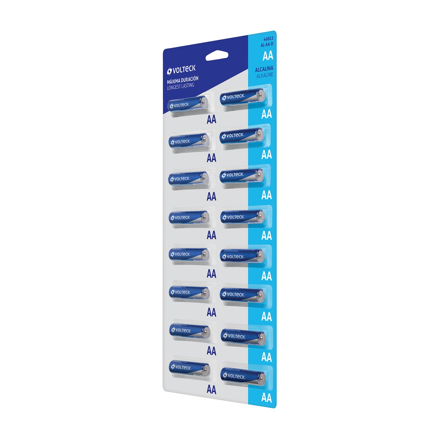 AL-AA-D Despachador con 16 pilas alcalinas AA, VOLTECK