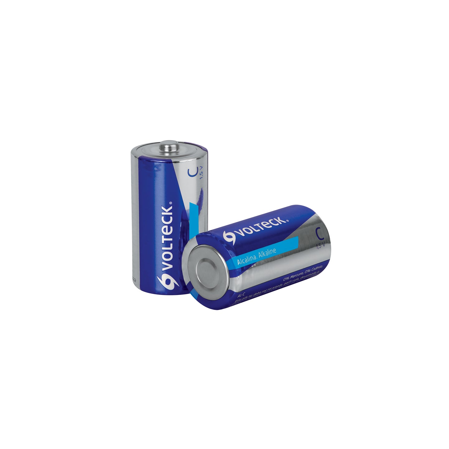 AL-C Blíster con 2 pilas alcalinas C, VOLTECK