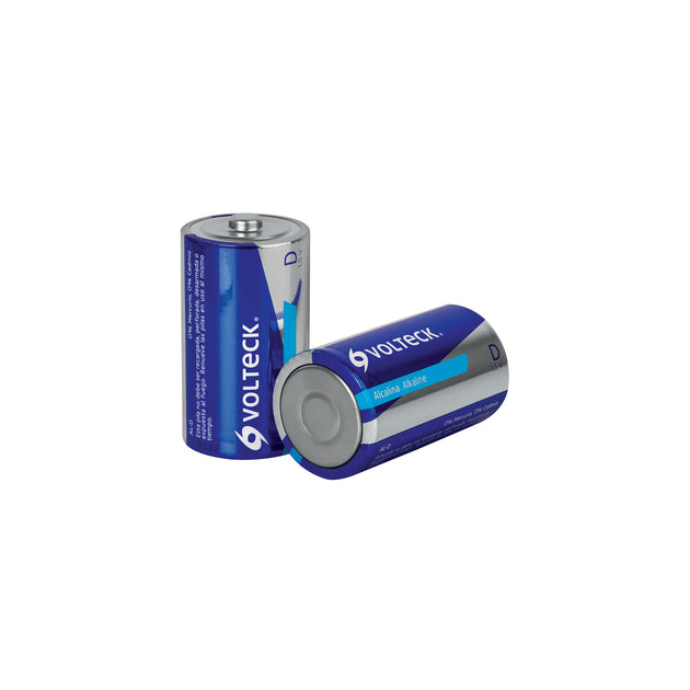 AL-D Blíster con 2 pilas alcalinas D, VOLTECK
