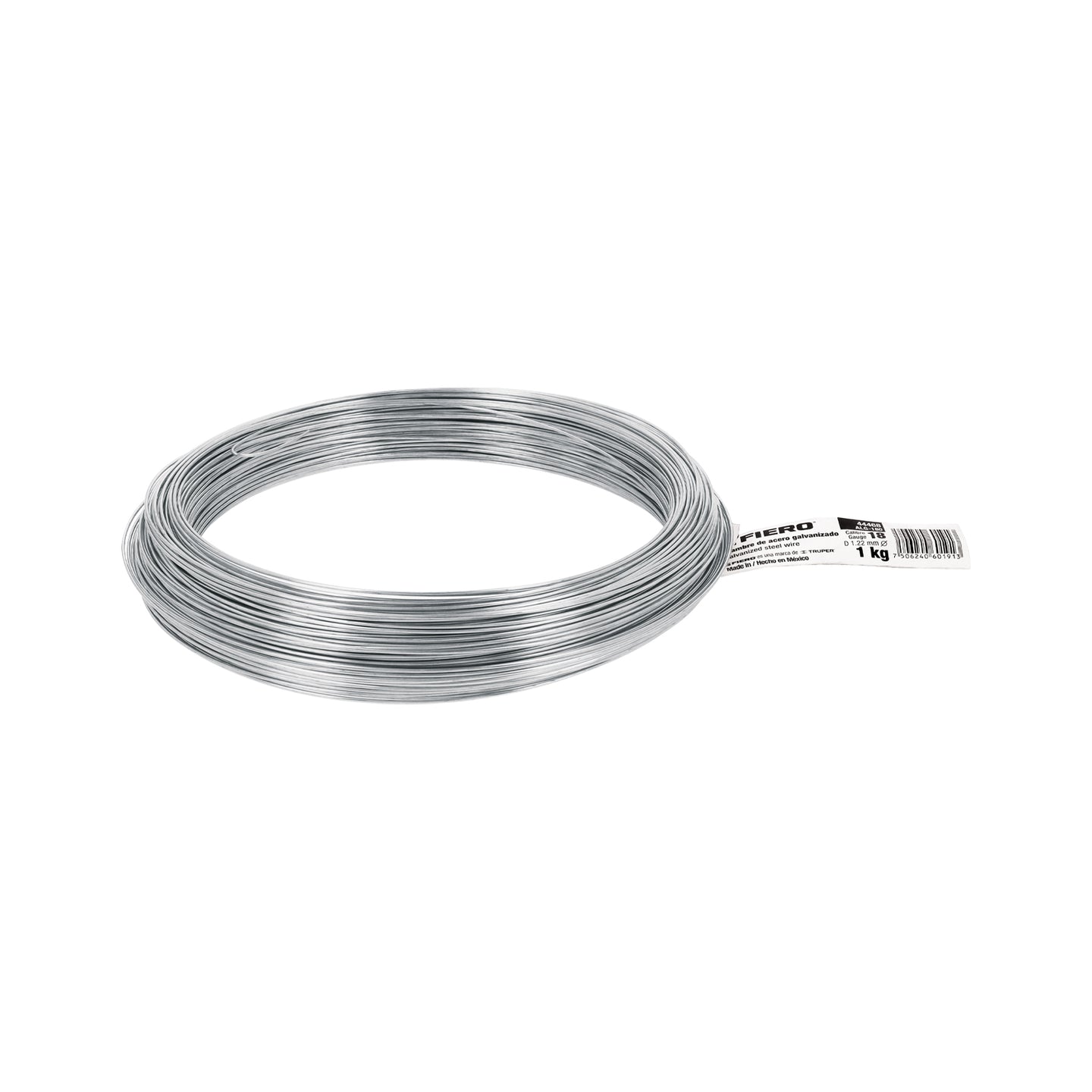 ALG-180 Kilo de alambre galvanizado, calibre 18, FIERO