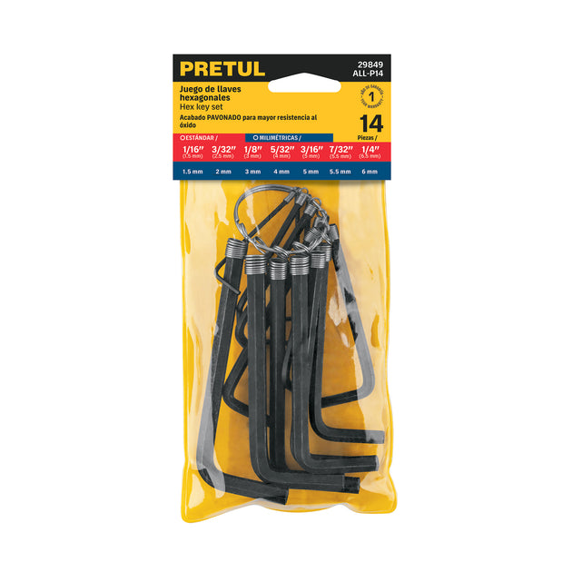 Juego de 14 Llaves Combinadas Pretul ALL-P14 | Acero al Carbono