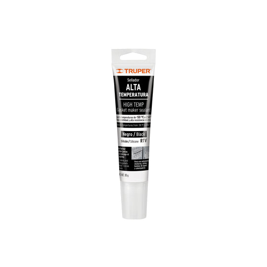 ALTE-N Sellador de silicón negro RTV para altas temperaturas, 85 g