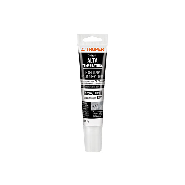 ALTE-N Sellador de silicón negro RTV para altas temperaturas, 85 g