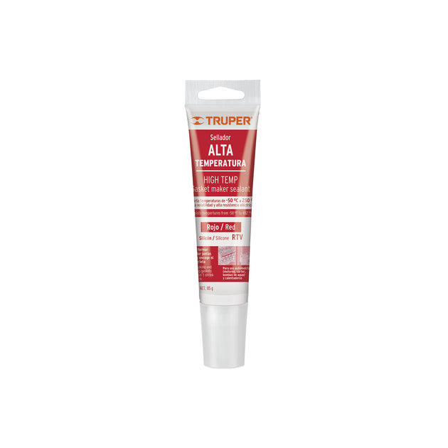 ALTE-R Sellador de silicón rojo RTV para altas temperaturas, 85 g