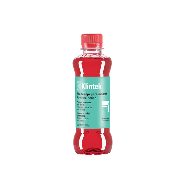 AMU-24 Aceite rojo para muebles, 240 ml, KLINTEK