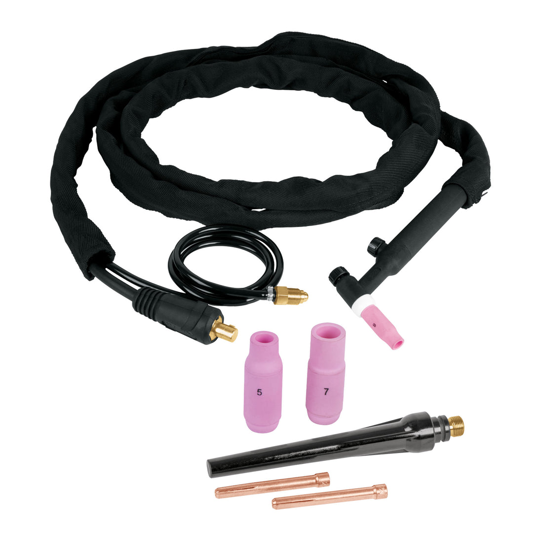 AN-GRUPO1 Antorcha TIG con conector 1/2" y conexión para gas, EXPERT