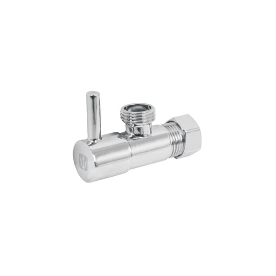 ANG-04BL Llave angular 1/2",1/4 de vuelta, barrilito, maneral palanca
