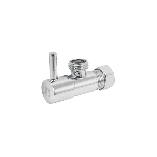 ANG-04BL Llave angular 1/2",1/4 de vuelta, barrilito, maneral palanca