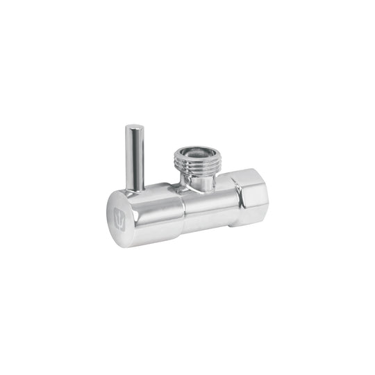 ANG-05BL Llave angular 1/2",1/4 de vuelta, roscable, maneral palanca