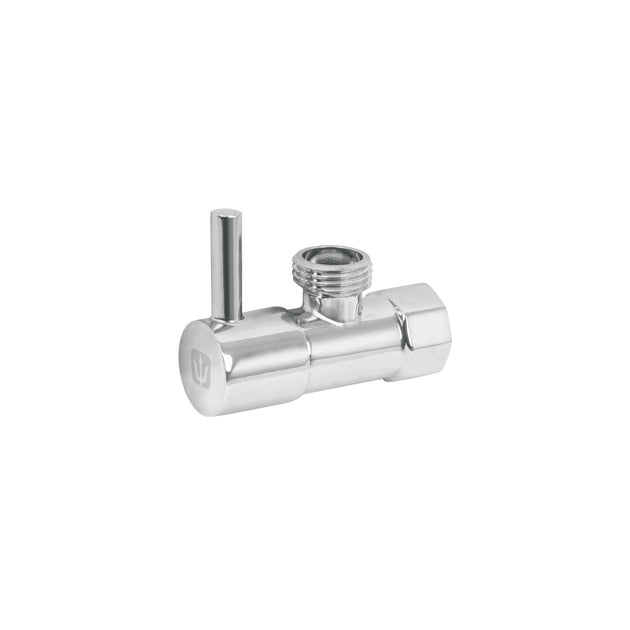 ANG-05BL Llave angular 1/2",1/4 de vuelta, roscable, maneral palanca