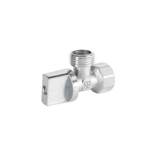 ANG-07 Llave angular 1/2", 1/4 de vuelta, roscable, BASIC