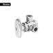 Llave Ángulo Doble Foset ANG-13 Latón 1/2" NPT x 3/8" | Barrilito