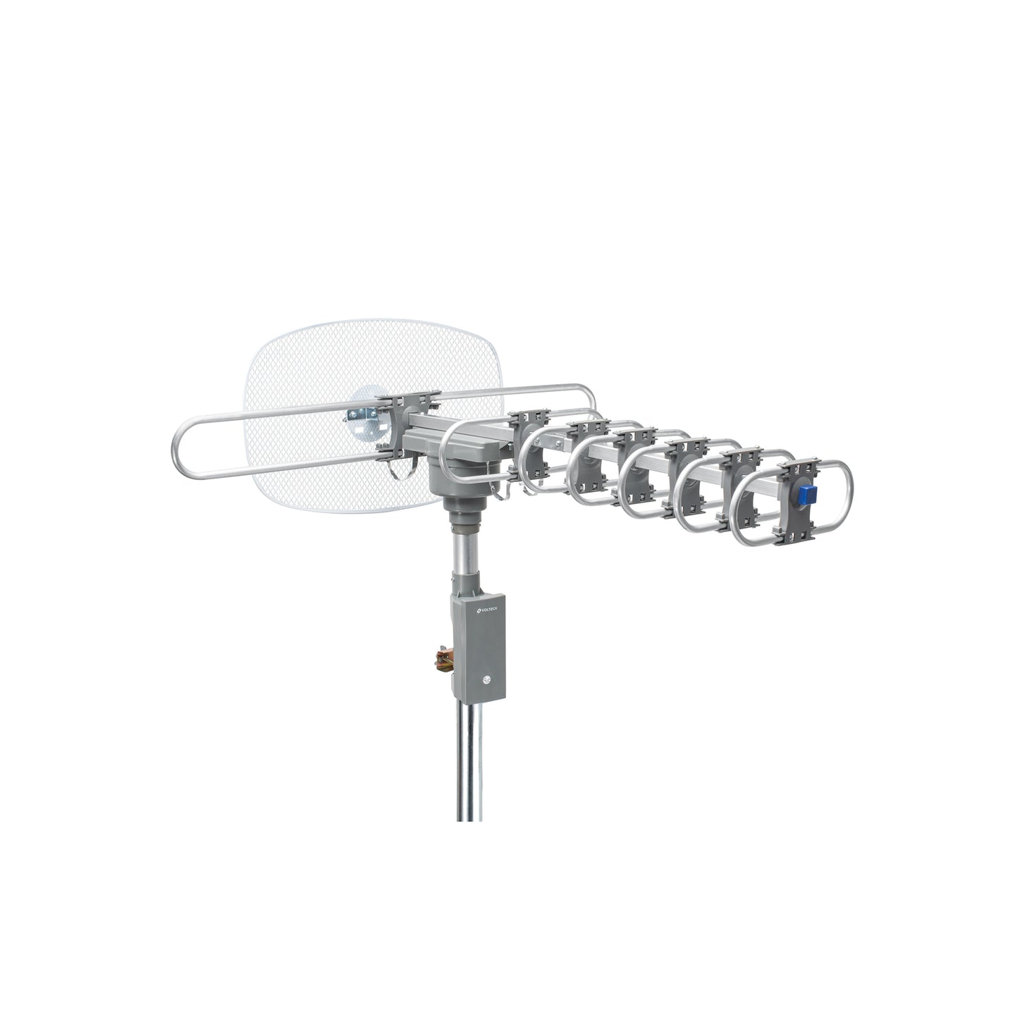 ANGI-360B Antena aérea para TV HD, giratoria 360° con control y cable