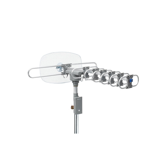 ANGI-360B Antena aérea para TV HD, giratoria 360° con control y cable
