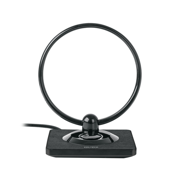 ANIN-28 Antena interior para TV HD, tipo aro, 30 dB, VOLTECK
