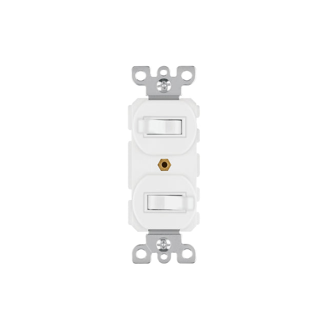 APDO-SB Interruptor dúplex de palanca, Standard, blanco, Volteck
