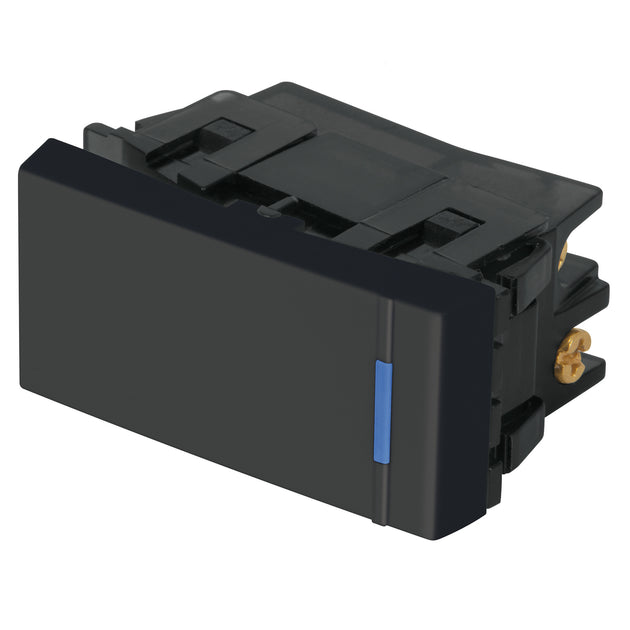 APSE-EEN Interruptor de 3 vías, 1 módulo, Línea Española, color negro