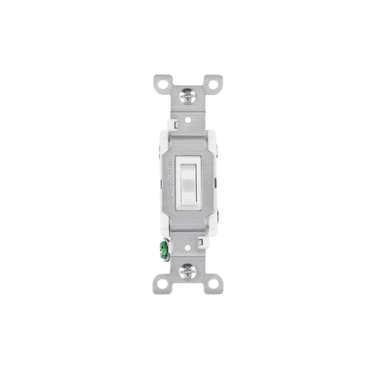 APSE-ESB Interruptor vertical de palanca, 3 vías, Standard, blanco