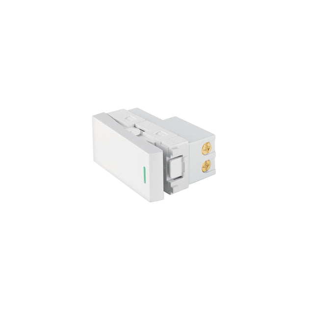 APSE-LB Interruptor sencillo blanco de 1 módulo, línea Lisboa
