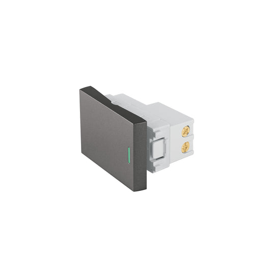 APSE15-ELA Interruptor 3 vías acero inox de 1.5 módulos, línea Lisboa