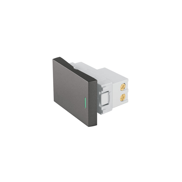 APSE15-ELA Interruptor 3 vías acero inox de 1.5 módulos, línea Lisboa