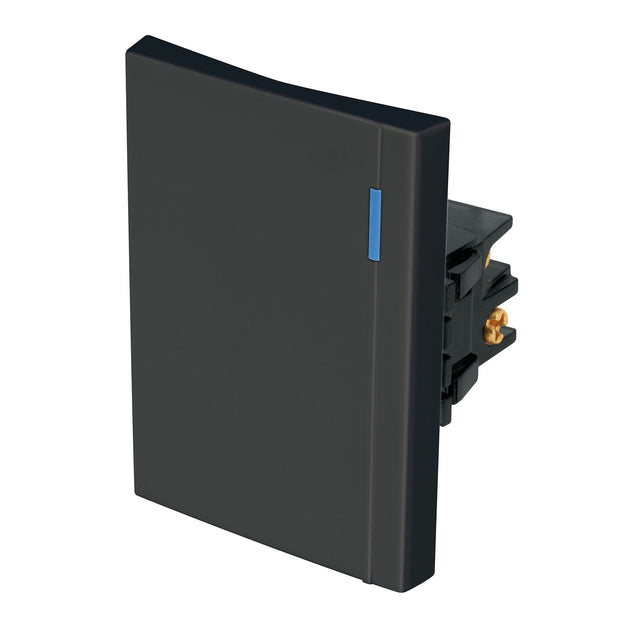 APSE3-EEN Interruptor de 3 vías, 3 módulos, línea Española, negro