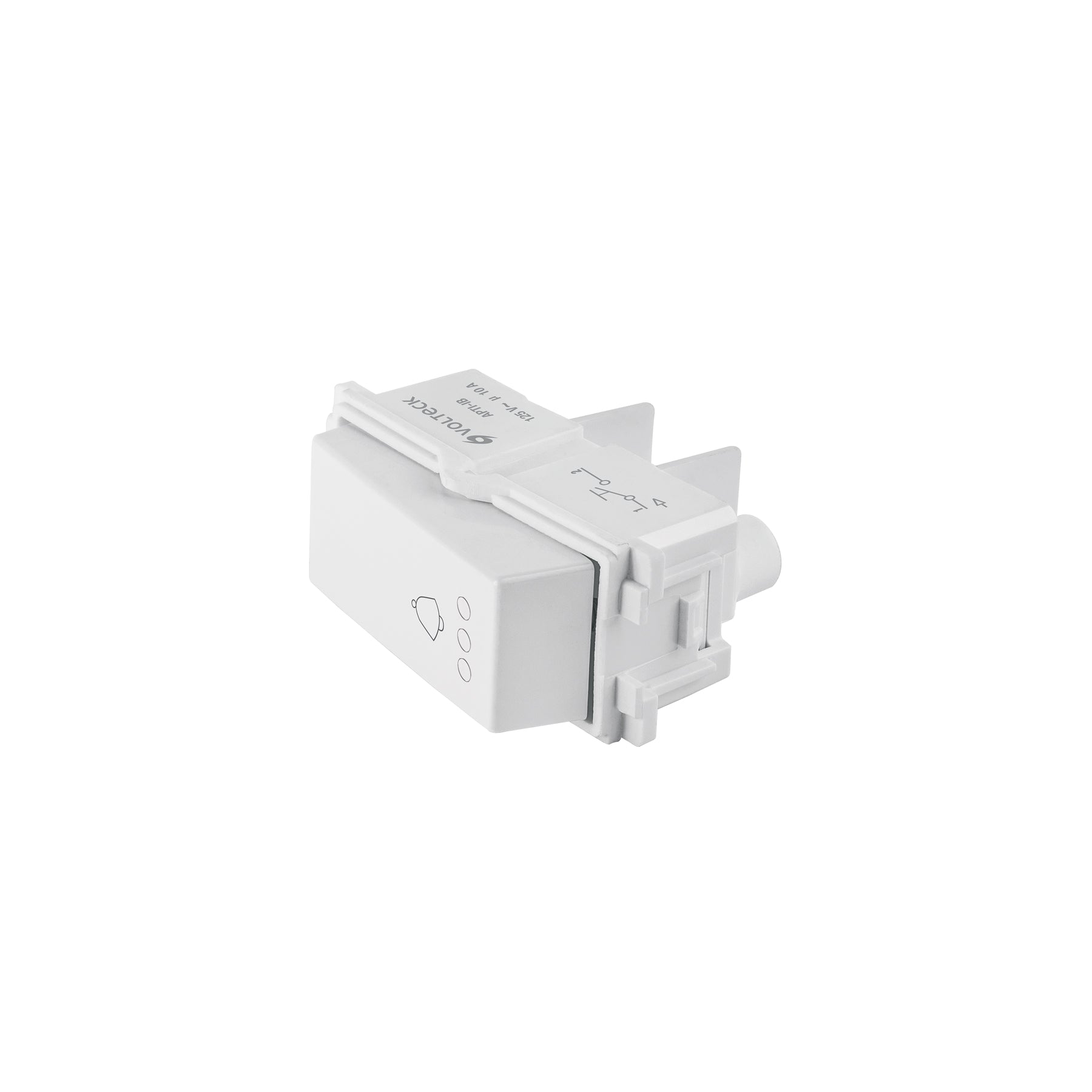APTI-IB Interruptor para timbre, línea Italiana, color blanco | Voltec