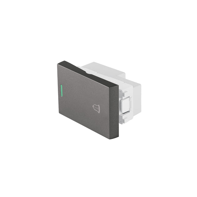 APTI15-LA Interruptor timbre acero inox de 1.5 módulos, línea Lisboa