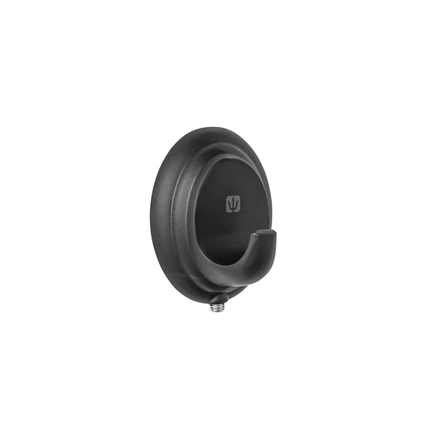 AQA-83M Gancho sencillo para toallas, negro, FOSET AQUA