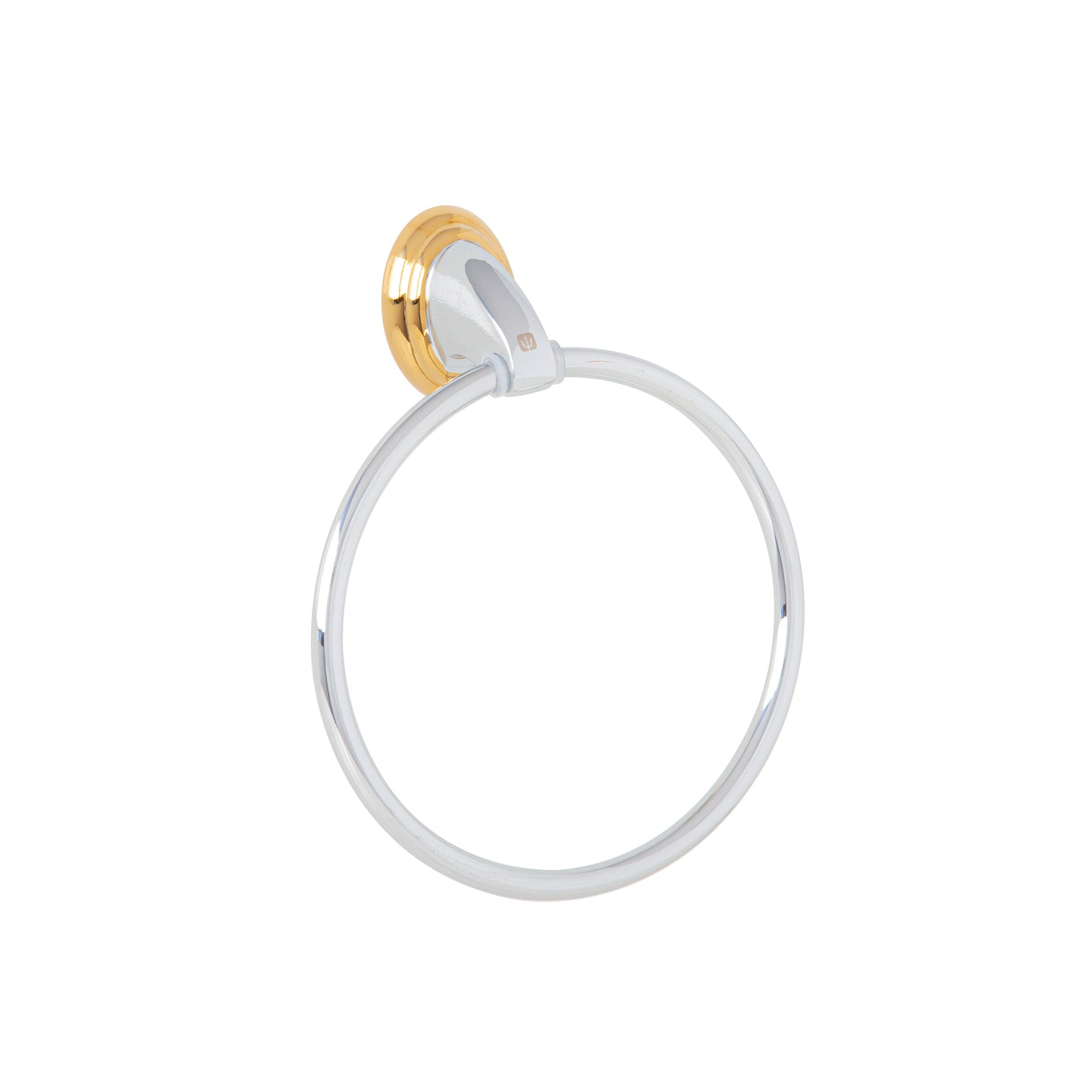 AQA-87G Toallero de argolla, cromo-oro, FOSET AQUA