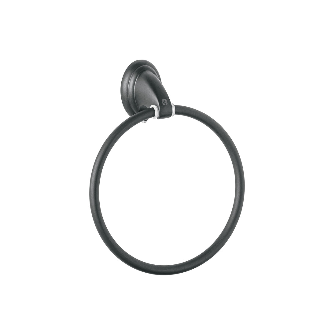 AQA-87M Toallero de argolla, negro, FOSET AQUA