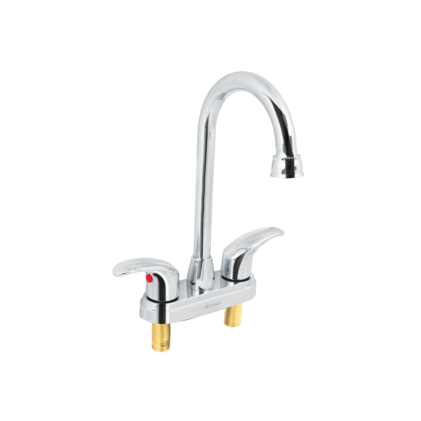 AQM-62 Mezcladora lavabo 4" cromo, tipo bar, palanca, AQUA