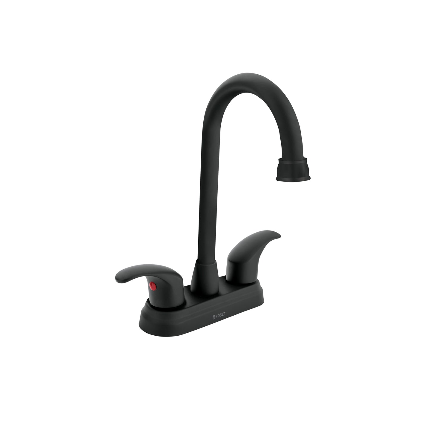 AQM-62M Mezcladora lavabo 4" negro, tipo bar, palanca, AQUA