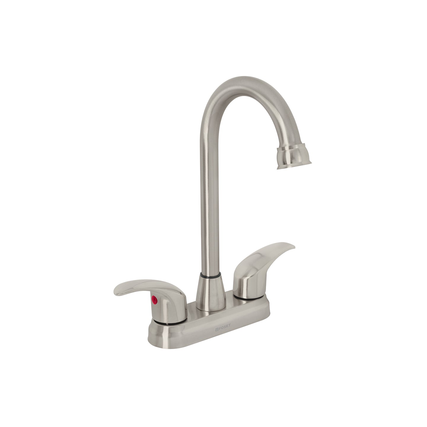 AQM-62N Mezcladora lavabo 4" satín, tipo bar, palanca, AQUA
