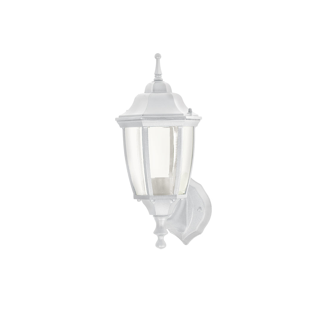 ARB-100S Arbotante tipo farol tradicional soportado p/exterior blanco