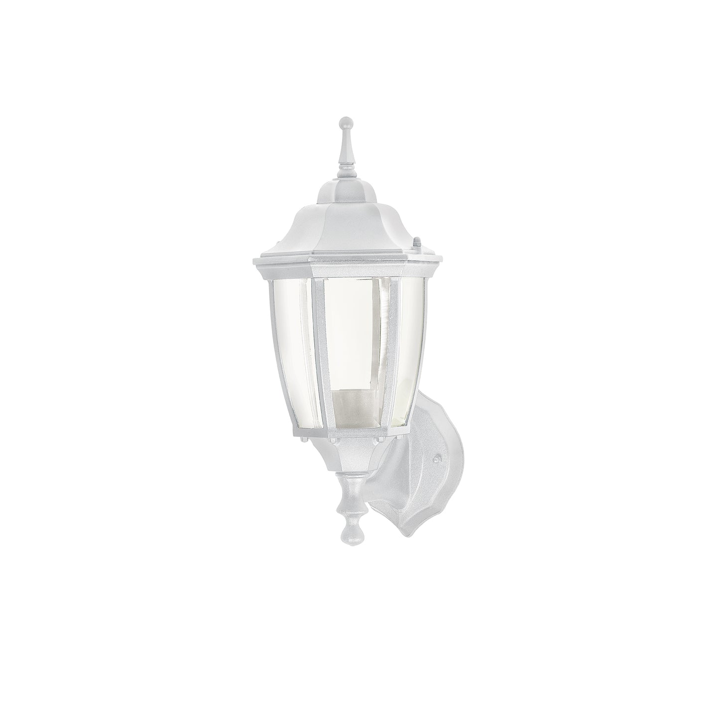 ARB-100S Arbotante tipo farol tradicional soportado p/exterior blanco