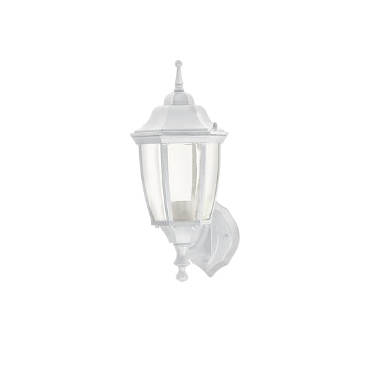 ARB-100S Arbotante tipo farol tradicional soportado p/exterior blanco
