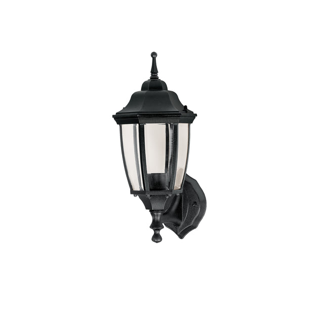 ARB-101S Arbotante tipo farol tradicional soportado p/exterior, negro