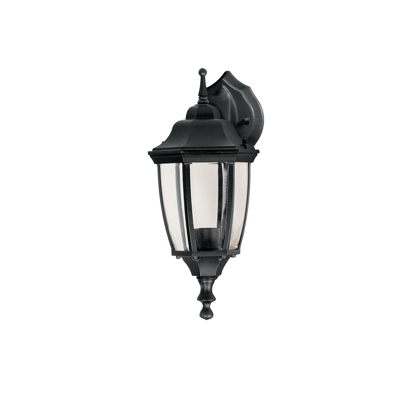 ARB-103S Arbotante tipo farol tradicional suspendido p/exterior negro