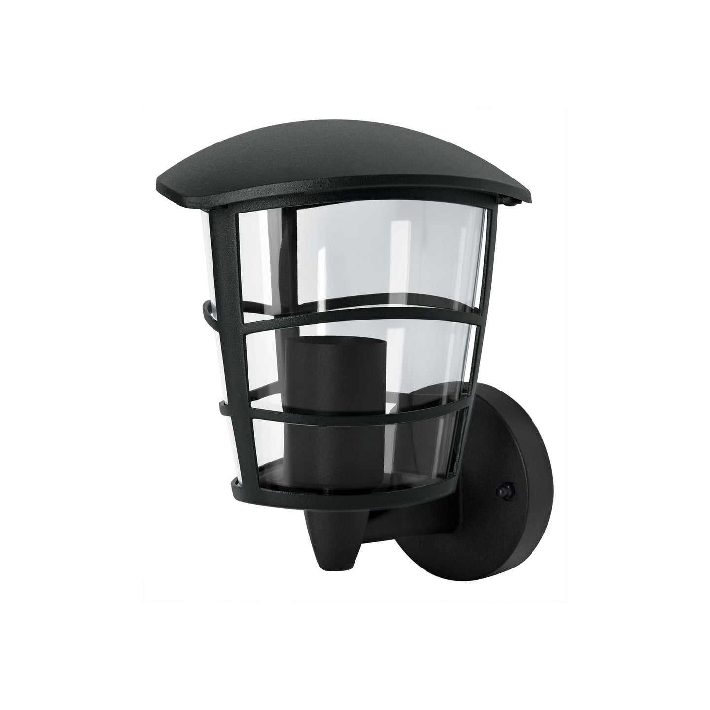 ARB-105S Arbotante tipo farol moderno soportado p/exteriores, negro