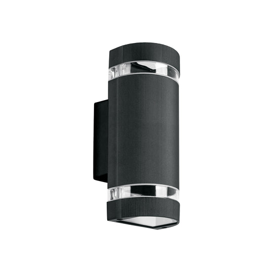 ARB-210S Arbotante exterior con 2 spots, lámparas no incluidas, negro