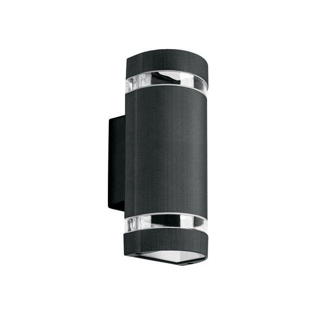 ARB-210S Arbotante exterior con 2 spots, lámparas no incluidas, negro
