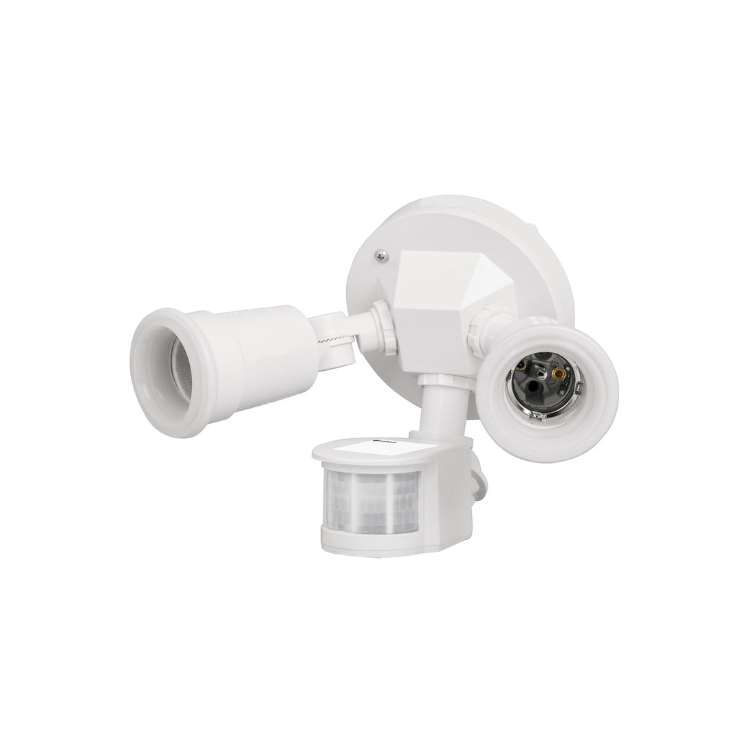 ARB-901S Arbotante blanco c/sensor movimiento, lámparas no incluidas