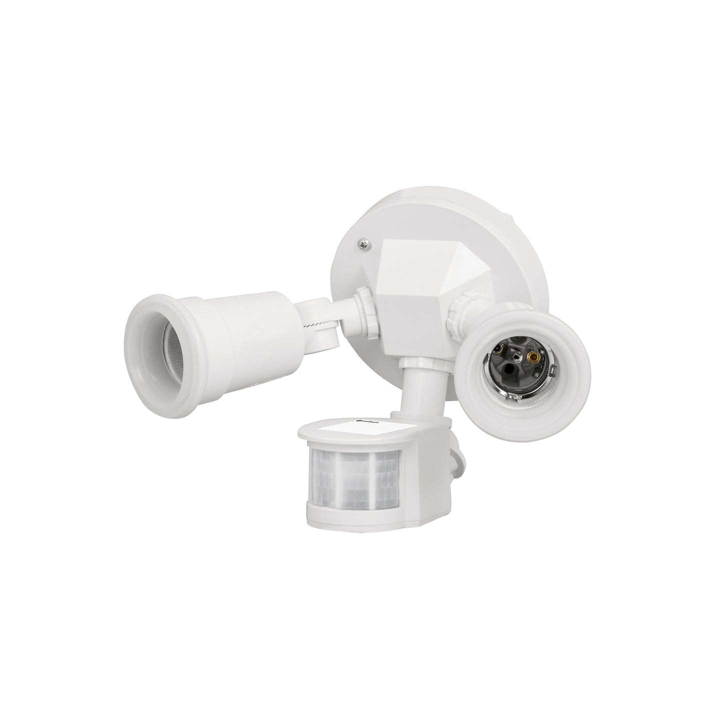 ARB-901S Arbotante blanco c/sensor movimiento, lámparas no incluidas