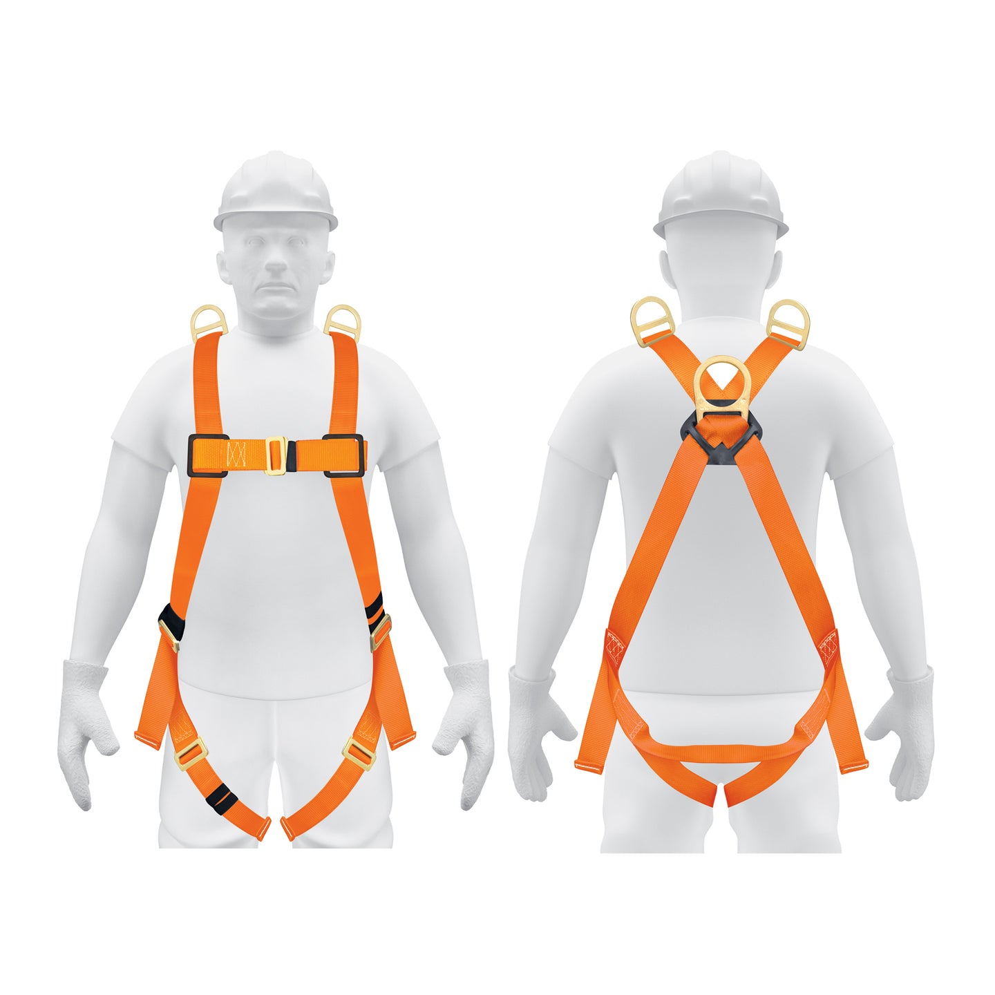 ARN-5437 Arnés de cuerpo completo con 3 anillos, ANSI, Truper