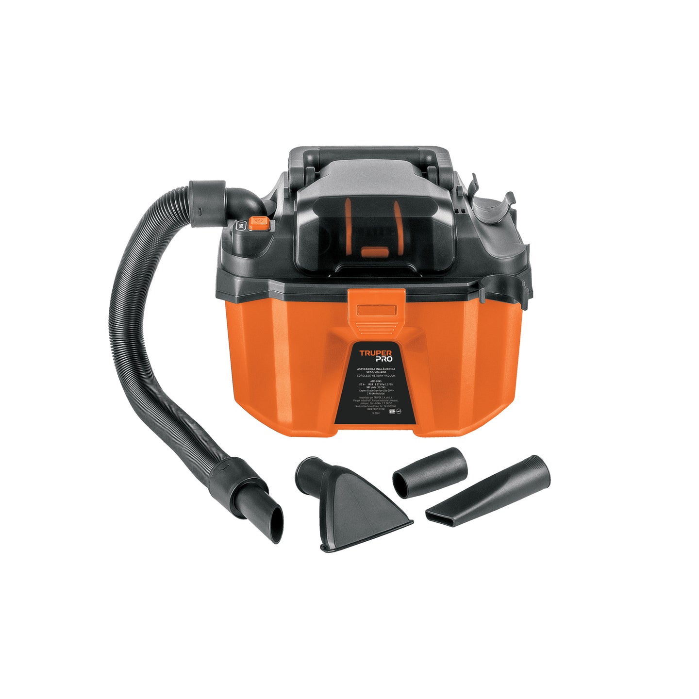 ASPI-20AS Aspiradora 20V, sin accesorios, TRUPER PRO