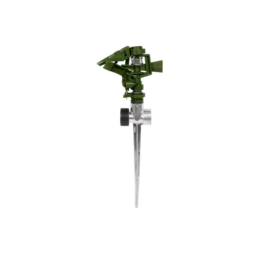 ASVE-11X Aspersor plástico 11" dos vías estaca metálica verde, PRETUL