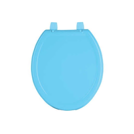 AWC-35Z Asiento redondo ligero con tapa para WC, azul, FOSET BASIC