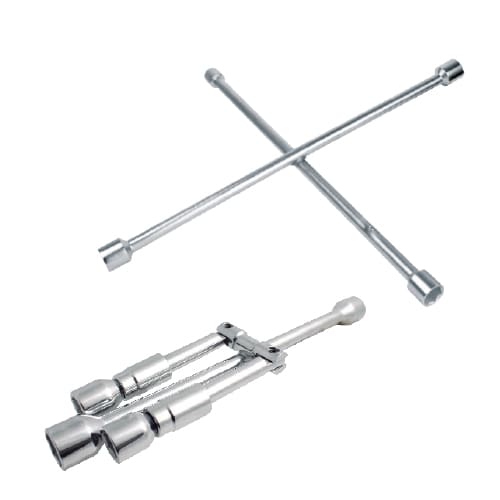 116311 Llave de cruz plegable 14". Sockets 17mm, 3/4", 13/16", 7/8"